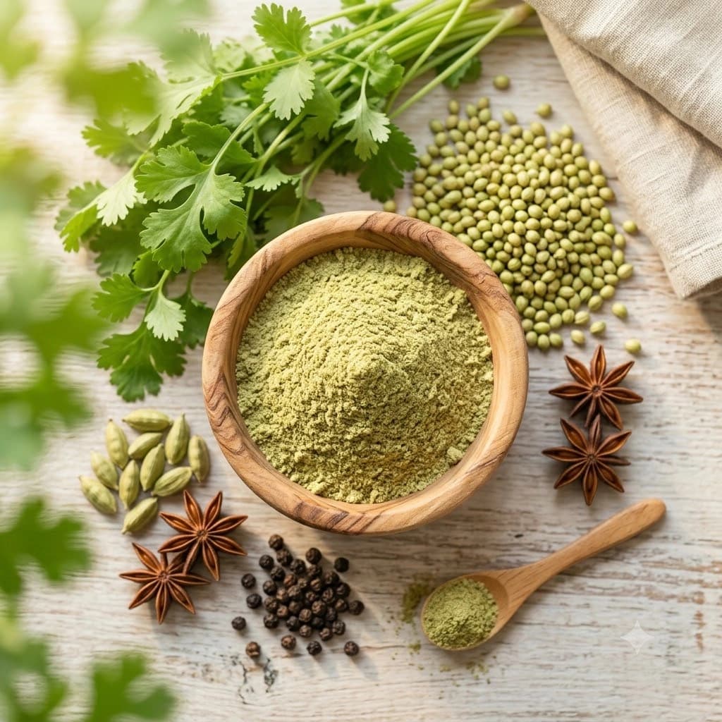Pure Aromatic Green Coriander Powder (Dhania 200g)